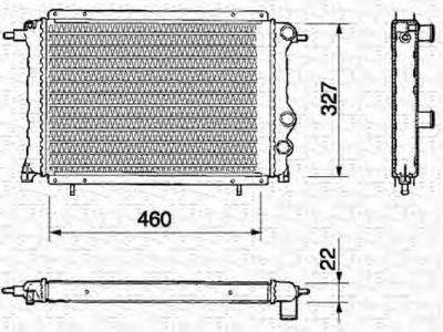 MAGNETI MARELLI 350213358000 -  Радиатор, охлаждение двигателя